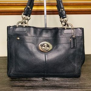 COACH Black Leather Bag